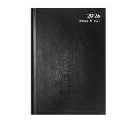 MantraRaj 2026 A4 DAP Hardback Day To Page Diary With Half Saturday And Sunday Page Year Planner for Business, Office, Home, Traveling, Appointments (Black)