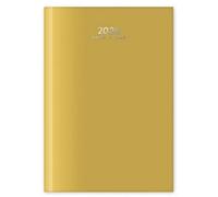 Mantraraj 2026 A4 Diary Page A Day Diary Hard Backed Diary For Home Desk Office Organiser Planner (Mustard Yellow)