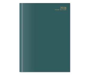 MantraRaj 2026 Diary A4| A5 | A6 DAP Page a Day, WTV Week to View Diary Appointment Full Year Planner Organiser Hardback Casebound For Home Office School And Work (Dark Teal, A5 Week To View)