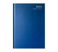 Mantraraj 2026 Diary A4 Page A Day Full Year Planner Organiser Hardback Cover Diary Blue