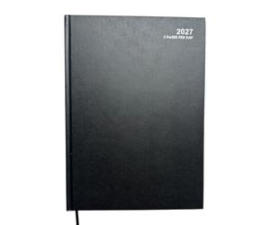 MantraRaj 2027 A4 Hardcover 2 Pages Per Day Diary Hardback Desk Diary Blue | Classic Diaries Year Planner Office Calendar Organiser For Business, Office, Home, Traveling