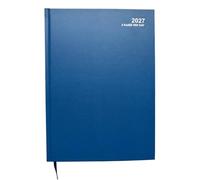 MantraRaj 2027 A4 Hardcover 2 Pages Per Day Diary Hardback Desk Diary | Classic Diaries Year Planner Office Calendar Organiser For Business, Office, Home, Traveling (Blue)