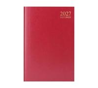 MantraRaj 2027 Diary A4 DAP Hardback Day To Page Classic Diary Red | With Half Saturday And Sunday Page Diaries Organiser 2027 For Student Teacher Home Office Business
