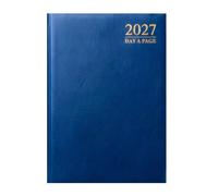 MANTRARAJ 2027 Diary A5 Day A Page Diary Half Page Weekend Hardcover DAP Diary in Blue MANTRARAJ Blue A5