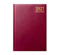 MANTRARAJ 2027 Diary A5 Day A Page Diary Half Page Weekend Hardcover DAP Diary in Red MANTRARAJ Red A5
