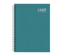 MANTRARAJ 2027 Diary A5 Size Wiro Week to View Bright Diary Planner Organizer in Green MANTRARAJ Green