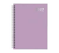 MANTRARAJ 2027 Diary A5 Size Wiro Week to View Bright Diary Planner Organizer in Lilac MANTRARAJ Lilac