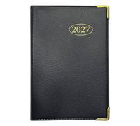 Mantraraj 2027 Pocket Diary Week To View A7 Softcover Weekly Planner Compact And Portable Pocket Diary Black