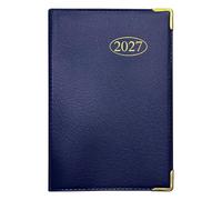 Mantraraj 2027 Pocket Diary Week To View A7 Softcover Weekly Planner Compact And Portable Pocket Diary Blue