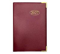 Mantraraj 2027 Pocket Diary Week To View A7 Softcover Weekly Planner Compact And Portable Pocket Diary Red