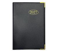 Mantraraj 2027 Pocket Diary Week To View A7 Softcover Weekly Planner Compact And Portable Pocket Diary Black