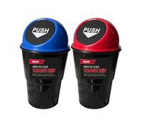 MantraRaj 2X Vehicle Automotive Cup Holder Garbage Can Small Mini Trash Bin Car Trash Garbage Car Universal Organizer | Car Rubbish Bin Drinks Holder Auto Trash Garbage Dust Case Van Office Desk