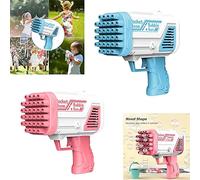 MantraRaj 32Hole Bubble Machine For Kids Bubble Gun Rocket Launcher Bubbles Kids Toy Gift Assorted Bubble Gun Machine Toy TIK Tok For Kids Adults Summer Outdoor Birthday Party X 1 Random Color Sent