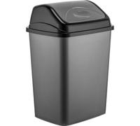 Mantraraj 50 Liter Plastic Flip Top Waste Bin Removable Swing Lid Dustbins Home Office Kitchen Recycling Swing Top Bin