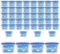 MANTRARAJ 500ml Interior Dehumidifier Disposable To Stop Damp Mould Mildew Moisture Absorber - Pack of 96 - White - Dehumidifier