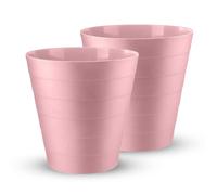 MANTRARAJ 6L Plastic Waste Bin Round Waste Basket Bin Dustbin For Kitchen Office in Pink | Size: 1 Pack MANTRARAJ Pink 1 Pack