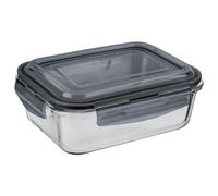 MantraRaj Airtight Glass Food Storage Container BPA-Free & Leak Proof Silicone Seal Plastic Lids Glass Meal Prep Takeaway Lunch Boxes Microwave, Oven, Freeze & Dishwasher Safe Reusable (3 Pcs 380ml)