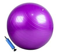 MantraRaj Anti-Burst Gym Ball 65cm- Exercise Birthing Ball Yoga Swiss Core Fitness core strength training, stretching, toning, resistance, Pregnancy A