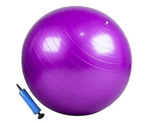 MantraRaj Anti-Burst Gym Ball 65cm- Exercise Birthing Ball Yoga Swiss Core Fitness core strength training, stretching, toning, resistance, Pregnancy A