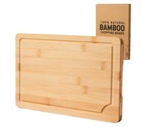 Mantraraj Bamboo Chopping Board Extra Large Size Cutting Board 45Cm X 30Cm X 2Cm Reversible Wooden Cutting Board
