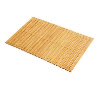MANTRARAJ Bamboo Roll Up Bath Duckboard Mat 40X60 cm Non Slip Bathroom Shower Mat Spa Sauna Mat - Brown - Bamboo - Bath Mat