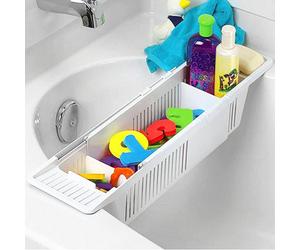 Mantraraj Bath Tray Extendable Bath Caddy Tray For Bathtub Adjustable Bath Table Tray Over Tub Bathroom Accessories Organiser