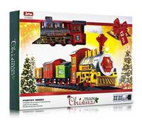 MANTRARAJ Christmas Train Set Track Deluxe Musical Sound Light Tree Decoration MANTRARAJ Multicolor