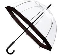 MantraRaj clear Domed Umbrella 60cm Unisex Dome See Through Umbrella Transparent Walking Hiking | Ladies Mens Unisex Party Parasol Rain Bridesmaid Bridal