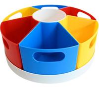 Mantraraj Desk Organiser, 360-Degree Rotating Pen Holder Stand For Desk, Table Top Organisers & Accessories With 7 Compartments Pe