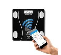 MantraRaj Digital Body Fat Scale Smart App Controlled With 13 Key Body Compositions Measurement Weight BMI Water Muscle Mass Weighing Scale Backlit LED Display High Precision 180KG Max Battery Include