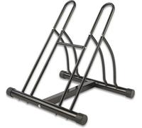 MantraRaj Double Heavy Duty Twin Bike Bicycle Floor Parking Stand Holder Storage Rack - Reversible Mountain Bikes Kids Indoor Outdoor Home Garage Shed