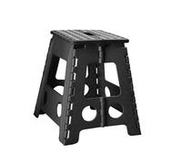 MantraRaj Folding Step Stool Lightweight Foldable Step Stool for Adults and Kids Great For Kitchen, Bathroom And Bedroom Footstool Indoor And Outdoor Use (Black, Large)