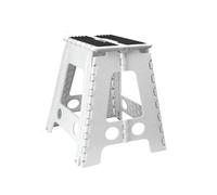 MANTRARAJ Folding Step Stool Multi Purpose Step Stool White With Grip Large MANTRARAJ White