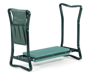 Mantraraj Garden Kneeler 2-In-1 Folding Gardening Padded Seat And Kneeling Stool Tool Bag