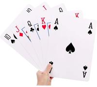 MantraRaj Giant Jumbo A4 Playing Cards 28cm x 20cm | Playing Cards | Ideal for Parties, Friends Invite, BBQs, Garden Outdoors & Garden Fun, Christmas & Events Games 52 Cards