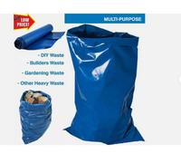 Mantraraj Heavy Duty Blue Rubble Sacks Bags Extra Strong Rolls Of 5 Bin Bags Refuse Sacks Pack Of 1