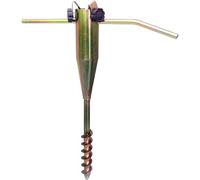 Mantraraj Heavy Duty Screw In Metal Ground Spike Base For Rotary Washing Line Or Parasol