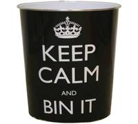 MantraRaj Keep Calm Plastic Waste Paper Bin Basket Ideal for Living Rooms, Bedrooms, Kitchens And Home Offices Bathroom or Bedroom