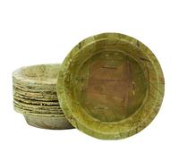 MantraRaj Large Disposable Bowls 19cm 20 Pack Large Leaf Bowls 7.5 Inch Sturdy and Eco Friendly Home Compostable Biodegradable Bowls for Parties Bowl for Soup, Hot and Cold Food Sal Leaf