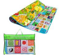 MantraRaj Large Kids Crawling Educational Play Mat Double Side Game Soft Foam Play Learning Mat Indoor Outdoor Child Toddler Baby Mat with Storage Bag Picnic Carpet 200cm X 180cm