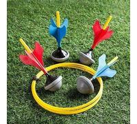 Mantraraj Lawn Dart Game Set Garden Outdoor Summer Holiday Fun Dart Toss 4 Darts 2 Rings For Children and Adults Toss Game Fun Backyard Family Games for Boys and Girls Outside Toys