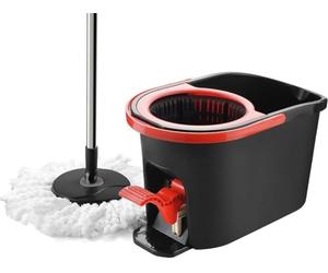 MantraRaj Microfiber Spin Mop and Bucket Set Foot Pedal Rotating Mop Durable Plastic Cleaning Solution Heavy Duty Spin Mop for Cleaning Floors With Spinner for Hardwood Floor Cleaning