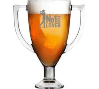 MANTRARAJ No 1 Golf Lover Trophy Pint Glass Unique Styled Beer Glass Strong Pint Glass Gift Idea in Clear | Size: 1 Pack MANTRARAJ Clear 1 Pack