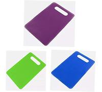 MantraRaj Non Slip 3 pcs Chopping Board Set Multi Size and Multicolour Non-Slip Plastic Cutting Board Food Safe BPA Free Reversible Dishwasher Safe