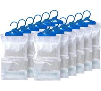 MANTRARAJ Pack Of 12 Hanging Interior Wardrobe Dehumidifier Ideal To Stop Damp, Mould Mildew - Pack of 12 - White - Dehumidifier