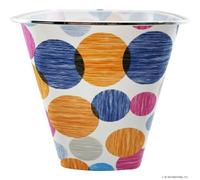 MantraRaj Plastic Waste Paper Basket Bin Wastebasket Trash Can Lightweight Recycling Rubbish Bin for Home Office Kitchen Bedroom, Garbage Container Dustbin (Blue And Orange)