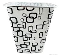 MantraRaj Plastic Waste Paper Basket Bin Wastebasket Trash Can Lightweight Recycling Rubbish Bin for Home Office Kitchen Bedroom, Garbage Container Dustbin (White)