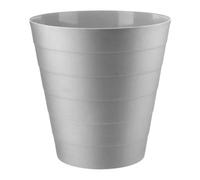 MantraRaj Plastic Waste Paper Bin 6L Round Waste Basket Trash Can Lightweight Rubbish Bin for Kitchen, Bedroom, Bathroom, Open-Top Design, Outdoor Garbage Container Dustbin (Grey)