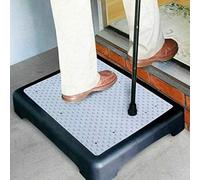 MANTRARAJ Portable Half Step Stool Mobility Aid Non Slip Stepping Platform in Black MANTRARAJ Black