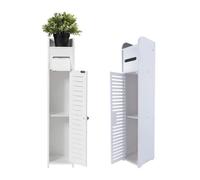 Mantraraj Pvc Bathroom Shelf Cabinet Cupboard 3 Tier Bedroom Storage Unit Toilet Roll Paper Cabinet Free Standing